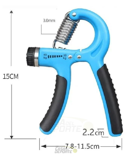 HAND GRIP AJUSTABLE DE 10 A 60 KILOS PVC C/RESORTE
