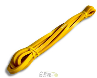BANDA ELASTICA POWER BAND AMARILLA 208X0.64X0.45 CM 5-15LBS - Imagen 2