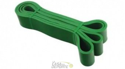 BANDA ELASTICA POWER BAND VERDE  208X4.2X0.45 CM 100 -120 LBS