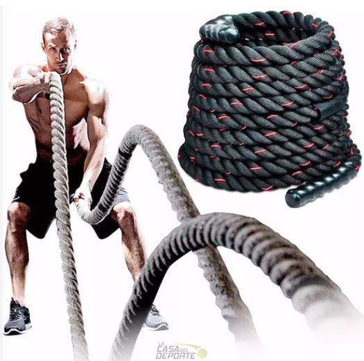 CUERDA BATTLE ROPE SINT. 12M.38MM 9.5KGS. - Imagen 2