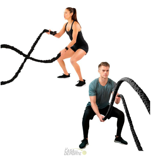 CUERDA BATTLE ROPE SINT. 12M.38MM 9.5KGS. - Imagen 3