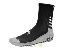 CALCETA DEPORTIVA ANTIDESLIZANTE HO SOCCER NEGRO