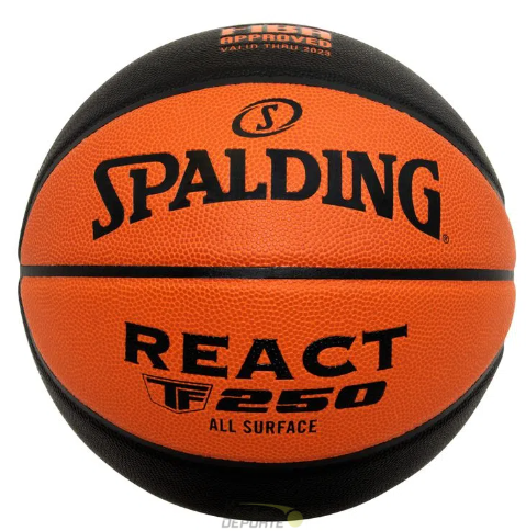 BALON BASQUETBOL SPALDING REACT FIBA TF250 SIZE 7